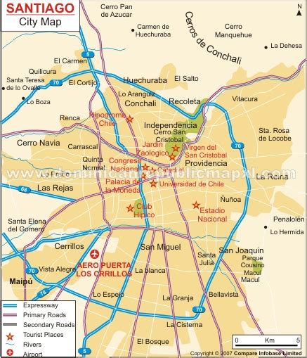 Santiago City Map .